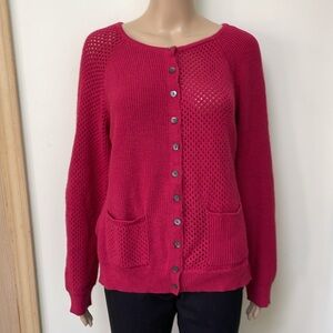 Sundance sweater Mixed Texture Elbow Patch Cardigan